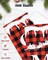 Christmas Decorations Outdoor Yard Front Porch Sign Set, Red Plaid Door Banner(Christmas Tree)13.5"L x 5.3"W